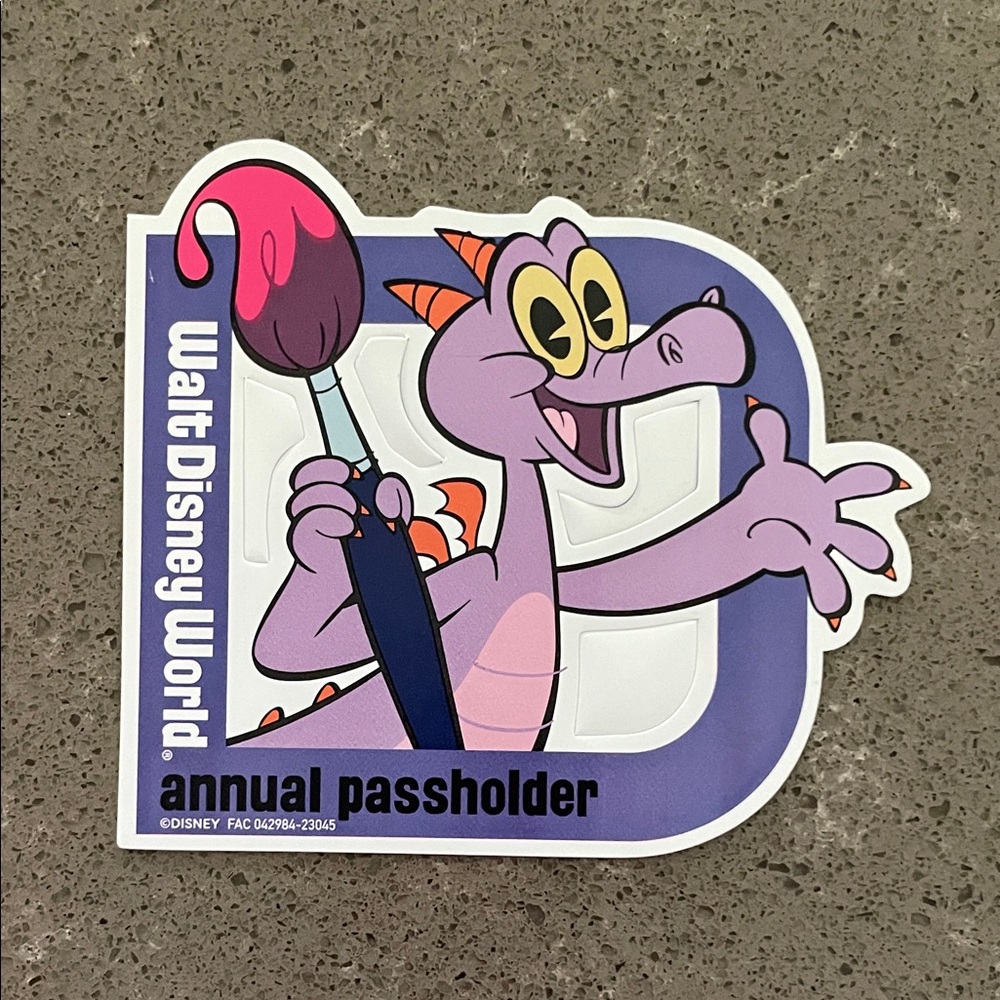 Disney Figment Passholder Magnet
